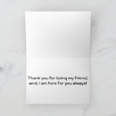 WAAROM "WIJ" "VRIENDEN" ZIJN EN IK BEN HIER VOOR " KAART (Binnen)