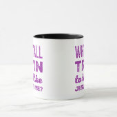 Waarom wil je de Jezus in mij testen? Koffie Mok (Midden)