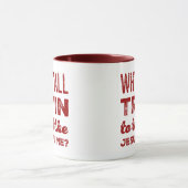 Waarom wil je de Jezus in mij testen? Koffie Mok (Midden)