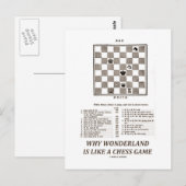 Waarom Wonderland als een schaakspel is (preface) Briefkaart (Voorkant / Achterkant)