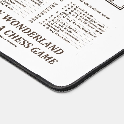 Waarom Wonderland als een schaakspel is (preface) Bureaumat (Hoek)