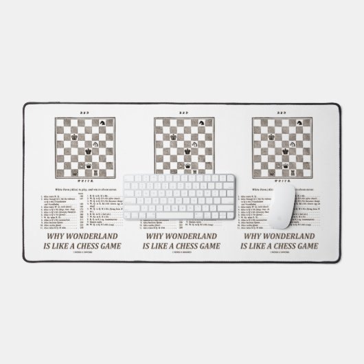 Waarom Wonderland als een schaakspel is (preface) Bureaumat (Keyboard & Muis)