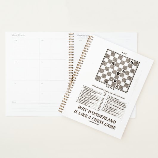 Waarom Wonderland als een schaakspel is (preface) Planner (Display)