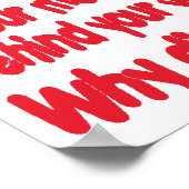 Waarom zei je gewoon wat je zei? Poster (Hoek)