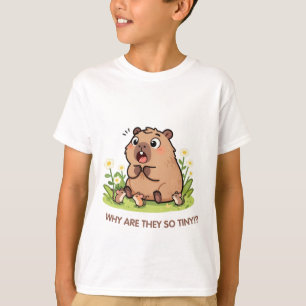 Waarom zijn ze zo klein Capybara & Friends Kinder T-shirt