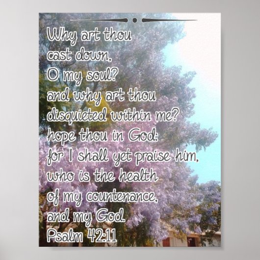 Waarom zijt gij neergeslagen poster (Voorkant)