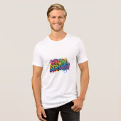 Waarom Zo Ernstig Tri-Blend Shirt (Voorkant volledig)