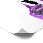 Waarom zo nieuwsgierig? - Crazy Clown Cat Poster (Hoek)