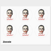 Waarom zo rood ronde sticker (Vel)