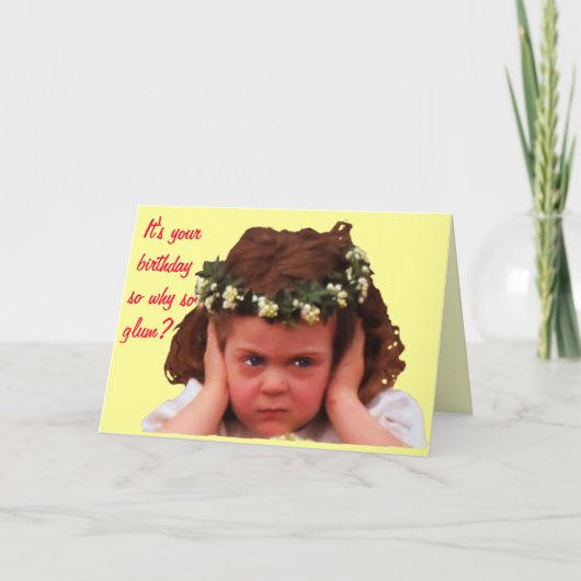 Waarom zo somber? kaart (Voorkant)