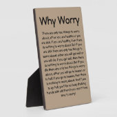 Waarom zorgen (5x7 e-mail) fotoplaat (Zijkant)