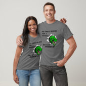 Waarom zou je nooit tegen een dinosaurus vechten? t-shirt (Unisex)
