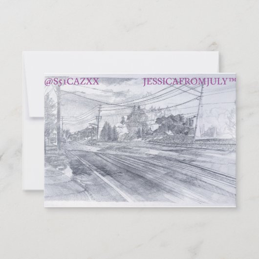 Waarom zou ons dat iets kunnen schelen? RSVP kaartje (Voorkant)