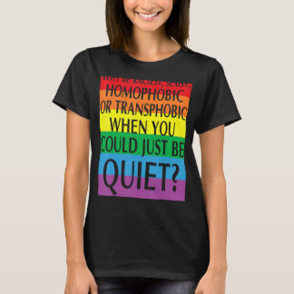 waarom zwijgen we over racisme en seksisme t-shirt