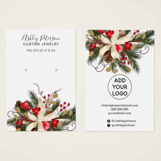 Waarscherm met waterverf- en sierjuwelen voor de m visitekaartje (Voorkant /achterkant)