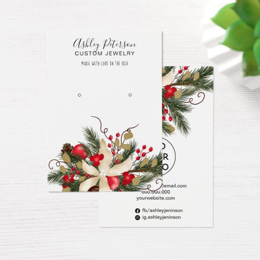 Waarscherm met waterverf- en sierjuwelen voor de m visitekaartje (Bureau)