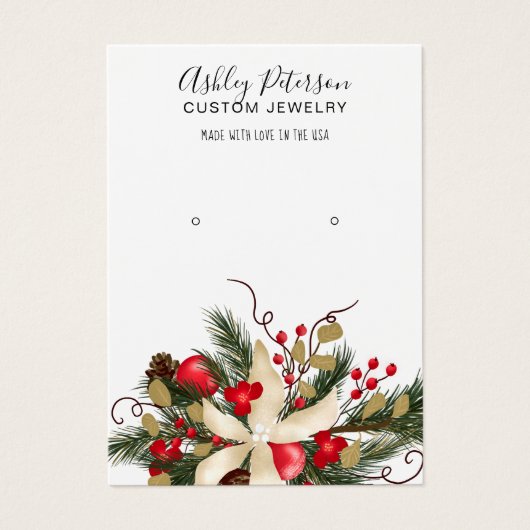 Waarscherm met waterverf- en sierjuwelen voor de m visitekaartje (Voorkant)