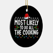Waarschijnlijk alle kookkerstvakantie doen keramisch ornament (Rechts)