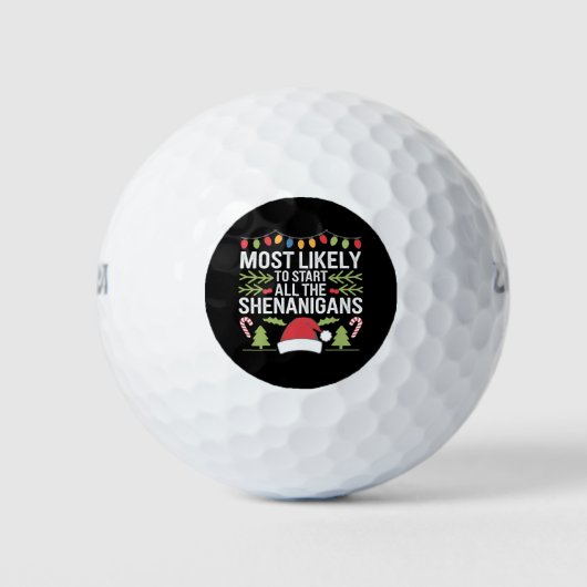 Waarschijnlijk beginnen alle Shenanigans grappig Golfballen (Voorkant)