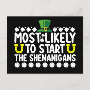 Waarschijnlijk beginnen de Shenanigans St Patricks Briefkaart