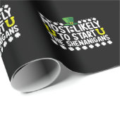 Waarschijnlijk beginnen de Shenanigans St Patricks Cadeaupapier (Rol Hoek)