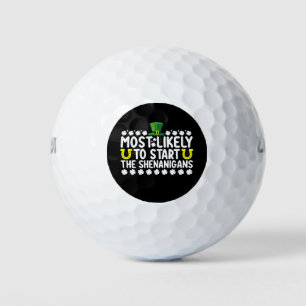 Waarschijnlijk beginnen de Shenanigans St Patricks Golfballen