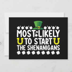 Waarschijnlijk beginnen de Shenanigans St Patricks Kaart