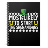Waarschijnlijk beginnen de Shenanigans St Patricks Notitieboek (Voorkant)