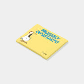 WAARSCHIJNLIJK BELANGRIJKE Kip uit het Paniek van Post-it® Notes (Schuin)