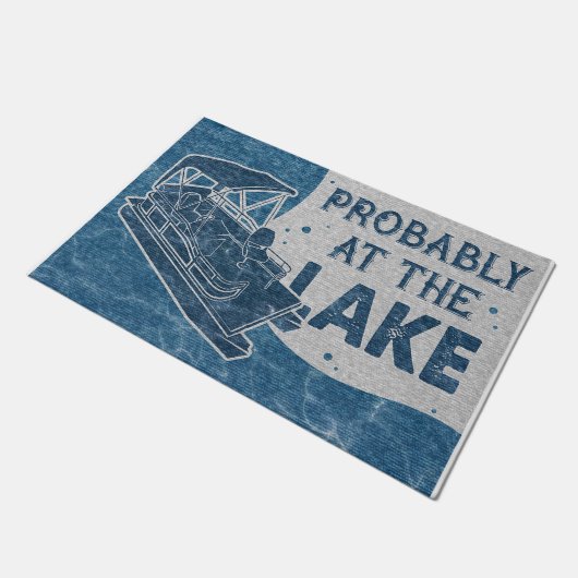 Waarschijnlijk bij het meer van Rug, Trendy  Deurmat (Schuin)