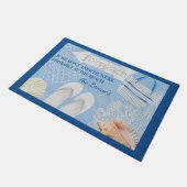 Waarschijnlijk bij het strand - Summertime aangepa Deurmat (Schuin)