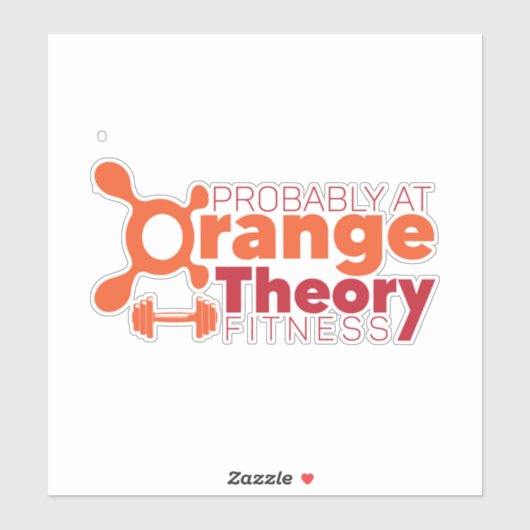 Waarschijnlijk bij Oranje theorie Sticker (Vel)