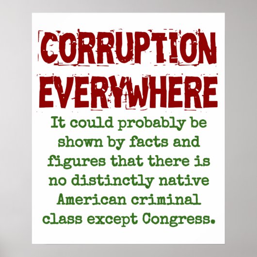 waarschijnlijk blijkt uit de feiten - corruptie Qu Poster (Voorkant)