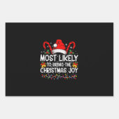 Waarschijnlijk brengt het de kerstvreugde die over inpakpapier vel (Voorkant)