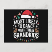 Waarschijnlijk dansen ze met hun kleinkinderen feestdagenkaart (Voorkant)