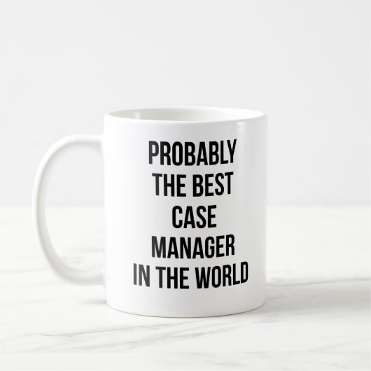 Waarschijnlijk de beste Hoesje manager ter wereld Koffiemok (Links)