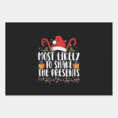 Waarschijnlijk de Cadeaus Squad familie schudden Inpakpapier Vel (Voorkant)