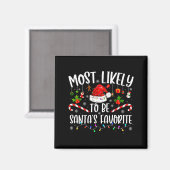 Waarschijnlijk de favoriet van Sinterklaas Funny F Magneet (Voorkant / Achterkant)