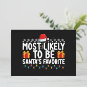 Waarschijnlijk de favoriete kerstvakantie van de k kaart (Staand voorkant)