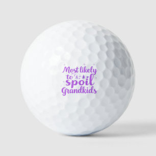Waarschijnlijk de grap van de kleinkinderen verwen golfballen