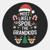 Waarschijnlijk de grap van de kleinkinderen verwen ronde sticker (Voorkant)