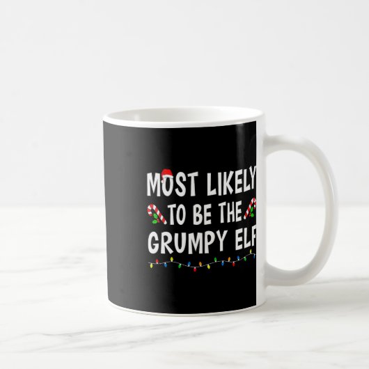 Waarschijnlijk de Grumpy Elf Xmas Funny Family Koffiemok (Rechts)