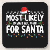 Waarschijnlijk de hele nacht wachten op Kerstmis Bier Onderzetter (Voorkant)