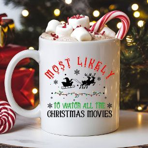 Waarschijnlijk de kerstfilms kijken is leuk koffiemok