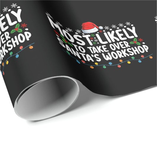 Waarschijnlijk de Santa's Workshop over te nemen Cadeaupapier (Rol Hoek)