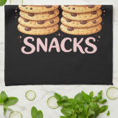 Waarschijnlijk Denkend Aan Snacks Grappig Schatti Theedoek (Gevouwen)