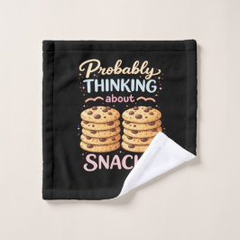 Waarschijnlijk Denkend Aan Snacks Grappige Lieve K Washandje