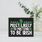 Waarschijnlijk doen ze alsof ze Irish St Patricks  Briefkaart (Staand voorkant)