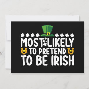 Waarschijnlijk doen ze alsof ze Irish St Patricks Kaart