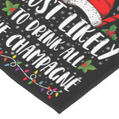 Waarschijnlijk Drink al de champagne Xmas Drink Korte Tafelloper (Hoek)